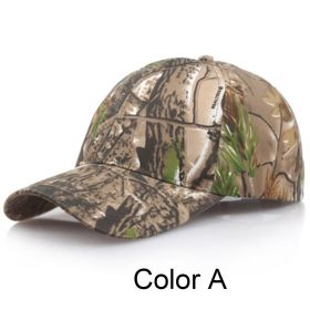 1pc Men's Adjustable Cap; Camo Baseball Hunting Fishing Twill Fitted Cap For Super Foot Bowl Sunday Party (Color: Color A)