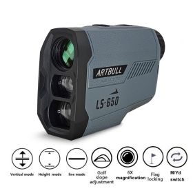 Golf Rangefinder 650m 1000m Hunting Telescope Golf Slope Adjusted Mode Flag-Lock Sport Laser Distance Meter (Ships From: China)