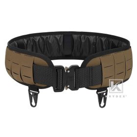 KRYDEX Tactical Laser MOLLE Orion Belt Padded Battle Belt Inner 1.75"*Outer 3" 2 in 1 Low Profile Modular Shooting Patrol Belt (Color: CB, size: L)