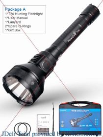 Trustfire T70 Ultra Powerful Hunting LED Flashlight 2300LM 1KM Range Tactical 18650 Spotlight Torch Self-defense For Search Camp (Battery Type: 18650, Emitting Color: A T70(no battery))