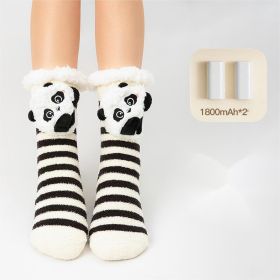 Heated socks for men and women, 3600mAh Rechargeable heated socks with 3 heating settings Set, electric heating socks to warm feet, warm socks (socks: BLACK)