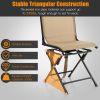 All weather Outdoor Foldable 360 Degree Swivel Chair with Iron Frame