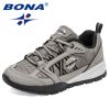 BONA 2022 New Designers Hiking Shoes Leather Wear-resistant Shoe Men Sports Trekking Walking Hunting Jogging Sneakers Mansculino